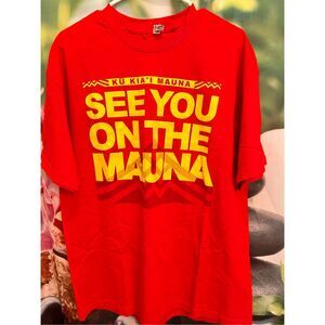 123A. Kū Kia’i Mauna See you on the Mauna Hawaiian Short sleeve T-Shirt XL